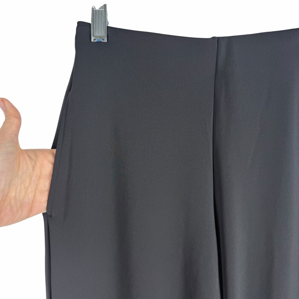 Uniqlo Crepe Jersey Straight Leg Pull On Pants Black Size XXS - Picture 6 of 10